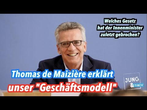 Thomas de Maizière (CDU) antwortet auf Tilo Jung: D ...