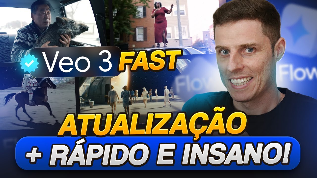 ATUALIZAÇÃO Google VEO3 Fast! Mais Rápido e Grátis. Como Criar Vídeos com IA do Google!