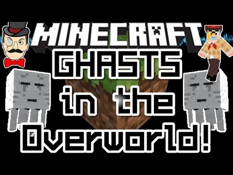 Minecraft Mods - GHASTS in OVERWORLD Mod Challenge ! Fight the Nether Army in Normal World !