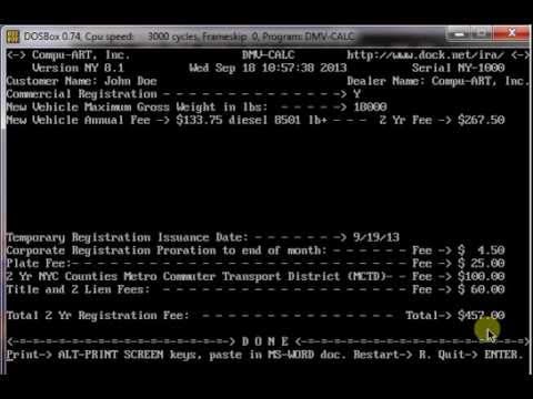 how to register a commercial vehicle in ny