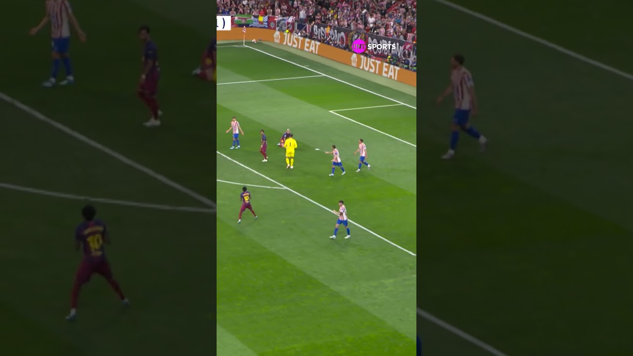 QUE ASSISTÊNCIA INCRÍVEL DO YAMAL, MAS DANI OLMO PERDEU O GOL CARA A CARA COM O GOLEIRO #shorts