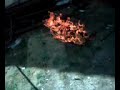 Aki haciendo Fuego pa las papas Fritas =)