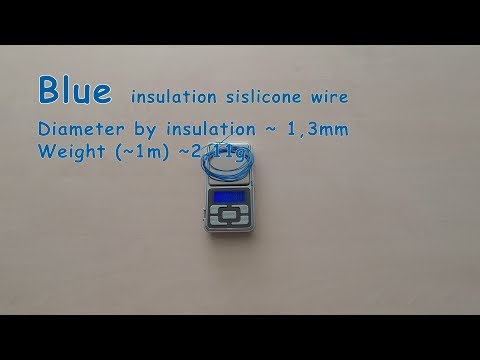 Blue 1M 28 AWG Silicone Wire | Провод в силиконовой изоляции