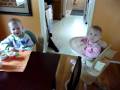 videos de Brett finally has her own highchair....