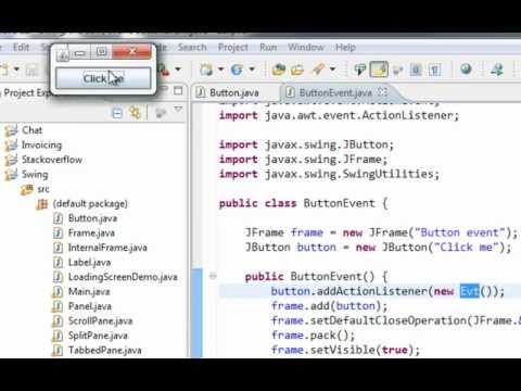 how to perform action on button in java swing