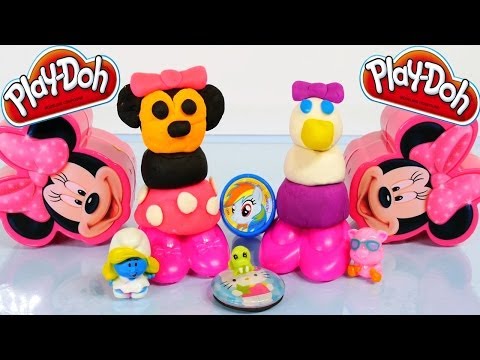 minnie - Hasbro Toys Disney Junior Play-Doh Minnie Mouse and Daisy Duck Playdough Makeables. This Play Doh toyset has 4 Step-by-Step Creations to make your favorite M...