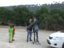 התכסות נגה על ידי הירח ב-18 ליוני 2007. תצפית מחניון אגם הכרמל בין חיפה לעתלית