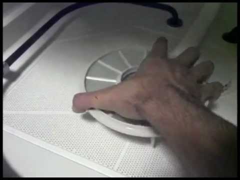 how to clean a drain filter on g.e.dishwasher