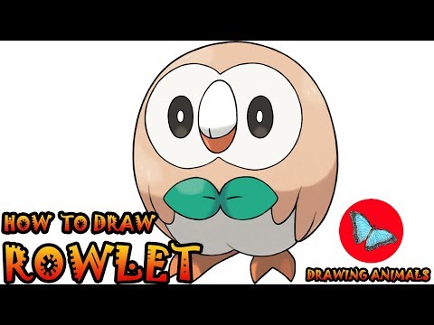 video-linktoworks-How To Draw Rowlet Pokemon | Drawing Animals - YouTube