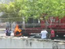 truck on fire