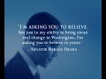 OBAMA: GOING THE DISTANCE OBAMA: GOING THE DISTANCE