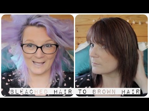how to dye bleached hair