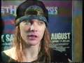 Axl Rose - Donnigton Interview 88