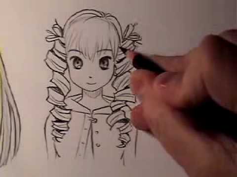 how to draw anime hair