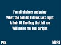 Hangover Cure Song - Hair Of The Dog Song Hangover Cure Song - Hair Of The Dog Song