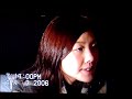 pretty korean girl pops gum without blowing bubbles