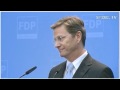 NEW:Guido Westerwelle snubs BBC reporter for English question at press conference