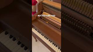 this piano held memories... literally
