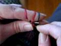Continental corrugated rib - holding 2 yarns in left hand