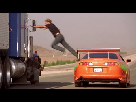 FAST and FURIOUS - Truck Chase (Civics & Supra vs Peterbilt) #1080HD