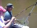catfishing fathers day dads first catfish on planer bobber