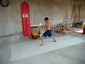 KIQ Treinando Muay Thai em casa!!