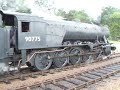 War Department No. 90775 slips as she departs Weybourne. War Department No. 90775 slips as she departs Weybourne.