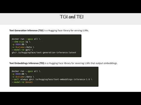 Text Generation Inference (TGI) and Text Embedding Inference (TEI) - GenAI Essentials