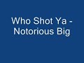 Who  shot ya BIG