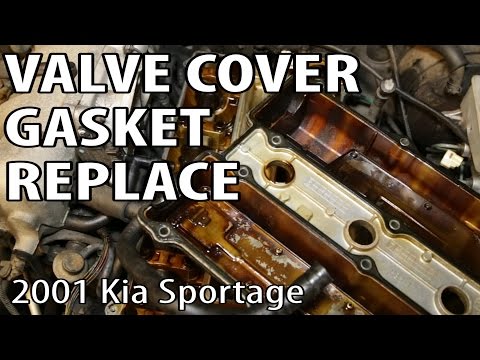 2001 Kia Sportage Oil Leak Valve Cover Gasket Repair P0422