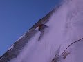 Spindrift on the North Face of Les Droites