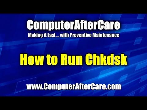 how to perform chkdsk cmd