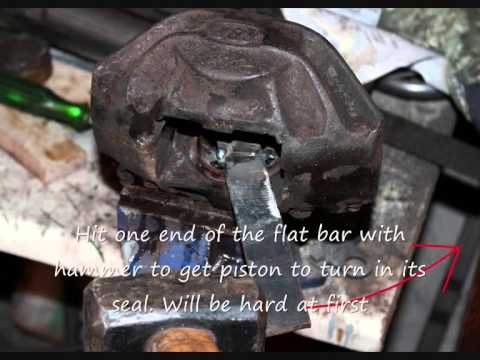 how to bleed two piston calipers