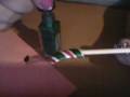 Christmas Candy Cane Nail Art