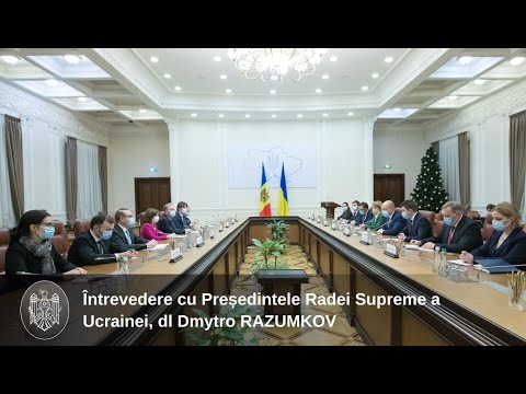 Președintele Republicii Moldova, Maia Sandu, s-a întâlnit cu Președintele Radei Supreme a Ucrainei, Dmytro Razumkov