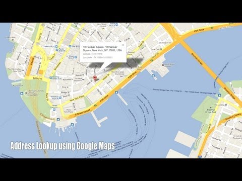 how to locate address on google map