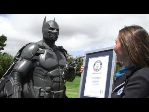 Costume de Batman du Livre des records Guinness 2017