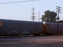 NS mixed frieght with 2 bnsf  SD40-2 leased units