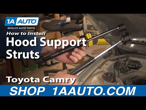 How To Install Replace Hood Support Struts Toyota Camry Lexus ES300 92-96 1AAuto.com