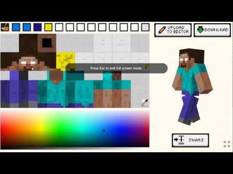 how to create your own minecraft skin