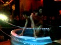Hot girls fighting in Jello at Thai Grill Montreal