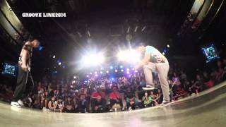 Ryosuke vs LoCo YoKo – GROOVE LINE 2014 Pop BEST8 (Another angle)