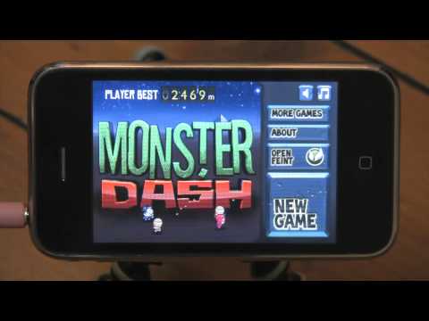 iphone game reviews - Monster Dash, the latest iPhone game from the makers of Fruit Ninja, Halfbrick Studios. It's Monster Murdering Marathon Mayhem reviewed by Blunty3000