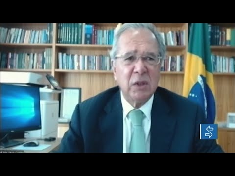 Paulo Guedes afirma que pandemia está caindo e que a economia está se recuperando