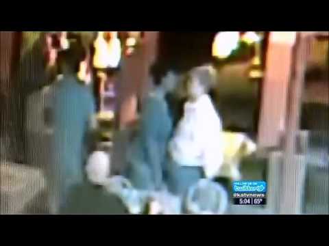 (Watch) Woman beats elderly couple for asking her to stop cursing in restaurant.