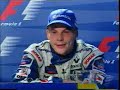 Choque entre Villeneuve y Schumacher