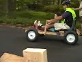 down hill go-kart race down hill go-kart race