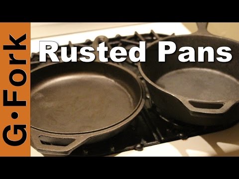 how to remove rust from cast iron