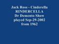 Jack Ross - CINDERELLA Rindercella spoonerisms very funny