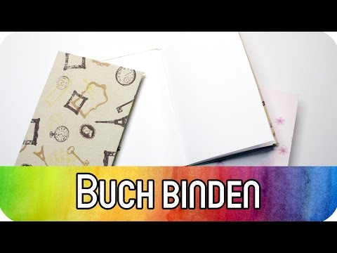 DIY Grundtechnik Buch binden für Anfänger: Notizbuch mit Fadenbindung | kreativBUNT